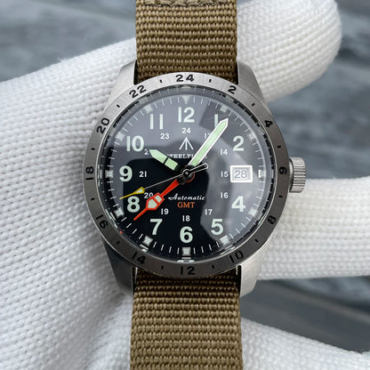 STEELFLIER Official SF792 GMT Mechanical Wristwatch, NH34 Movement, Super BGW9 C3 Luminous, 200M Waterproof Luxury Dive Watch
