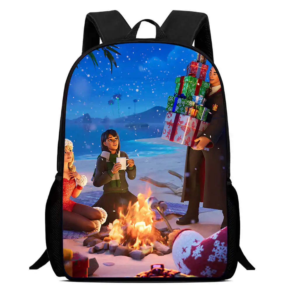 Kids School Backpack Cartoon Fortnite Bags for Girls Boys Durable Lightweight Large Capacity Breathable