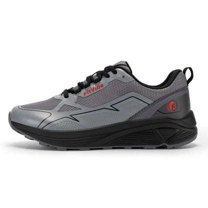FitVille-Chaussures de course sur sentier coordonnantes pour hommes, baskets pour hommes, extra larges, légères, pieds enflés, soutien de la voûte plantaire, oto Instituts