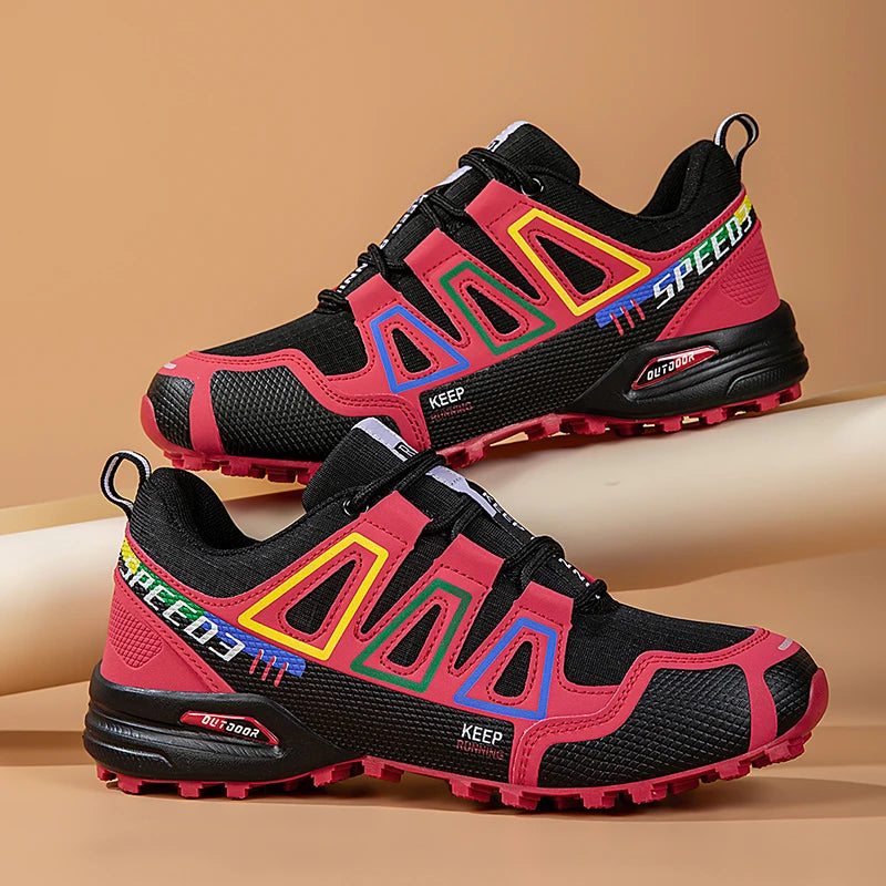 Hiking Shoes Women's Outdoor Hiking Sports Shoes, Non-Slip Hunting Tactical Shoes, Breathable Lace-Up Climbing Shoes, Cycling
