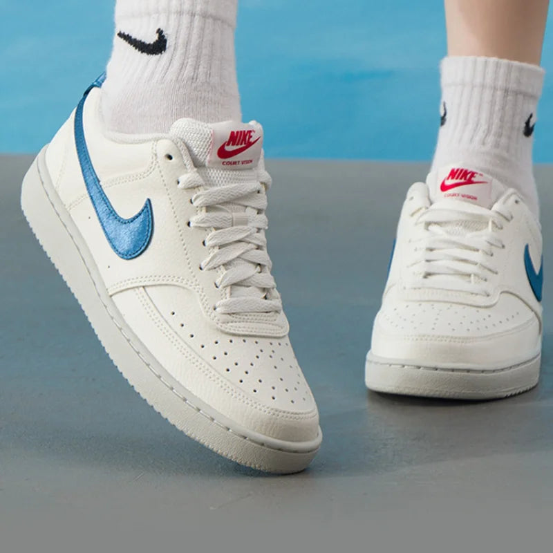 Originálne dámske minimalistické, univerzálne, outdoorové, priedušné a ležérne tenisky Nike Court Vision Low IM7799-133