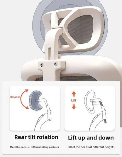 Ergonomic Office Chair with Comfortable Backrest, Computer Desk Chair, Student Study Chair, E-Sports Gaming Chair for Home Office