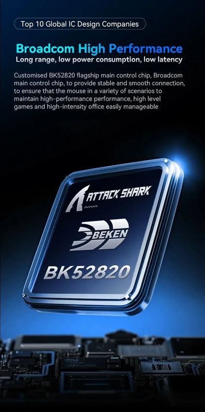 ATTACK SHARK X11SE Ultra-Light Wireless Gaming Mouse,20Million cycles life,PAW3311 Gaming,22KDPI,400IPS,40G,1KHz,65 Hours,30mAH