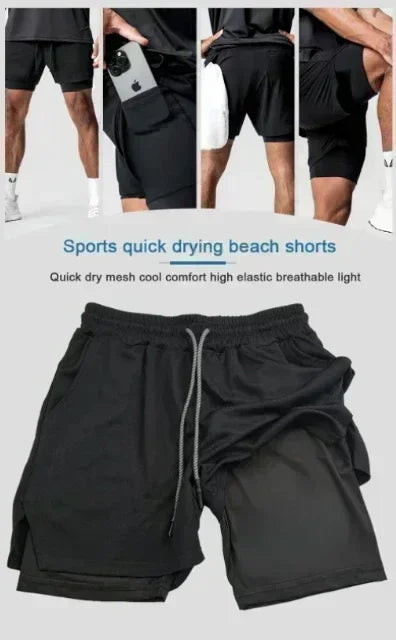 Dragon Ball Side Printed Double Shorts Majin Buu GOKU American Sports Comfortable Summer Men's Loose Breathable Pants