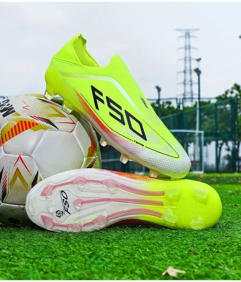 New Men Football Boots Non-Slip Boys Outdoor Hot-selling Soccer Shoes Grass Match Sneakers High-quality Cleats High-top Light