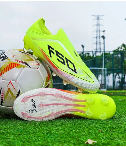New Men Football Boots Non-Slip Boys Outdoor Hot-selling Soccer Shoes Grass Match Sneakers High-quality Cleats High-top Light