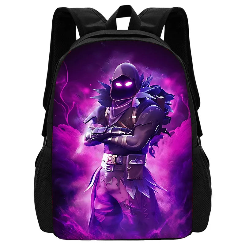 Hot Game FortniteS Kinderrucksäcke für Jungen und Mädchen, Schüler-Geburtstagsgeschenk, Kinder-Schultaschen, Unisex-Campingrucksack, strapazierfähig