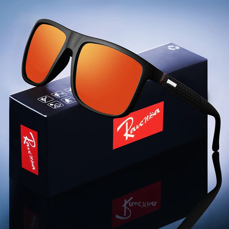 Brand Designer Men's Sun Glasses Vintage Square Sunglasses Men Women Luxury  Driving Fishing UV400 Eyewear Men