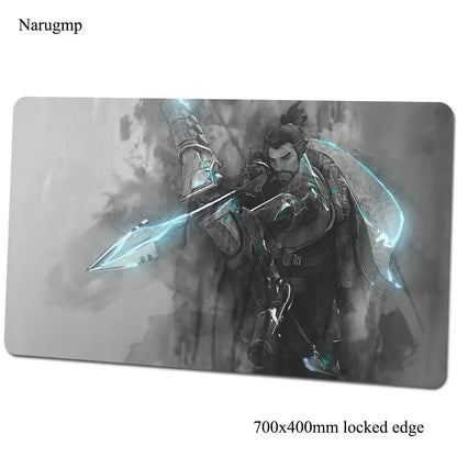 Overwatch-Mauspad 700x400x3mm, Gaming-Mauspad im Anime-Stil, personalisierte Schreibtischunterlage fürs Büro, Notebook-Desk-Mat, Geschenk für Jungen, Padmouse für PC-Gamer