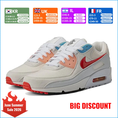 Pantofi de alergare pentru bărbați Nike Air Max 90, amortizare Air Max, stil clasic retro, ușori și confortabili pentru antrenamentul zilnic DD8496-161