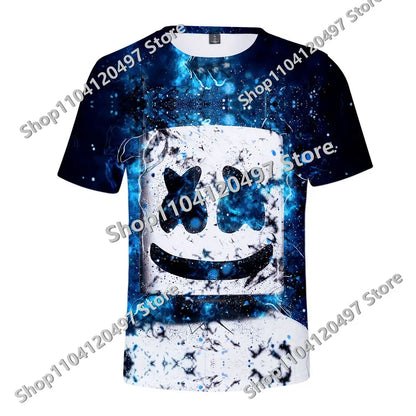 Japanese Anime Fortnite Summer T-shirt for Men and Women Battle Royale Short-Sleeved Casual Comfortable Loose Harajuku Streetwear