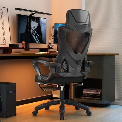 Ergonomic Reclining Office Chair with Lumbar Support, Adjustable Height Computer Chair, Comfortable Student Desk Chair, Gaming Chair for Home Office