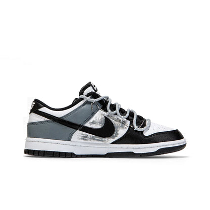 Custom Sneakers Nike Dunk Low Moon Rabbit Panda GS Deconstructed Graffiti Rabbit Patch Fashion Couple Shoes Unisex