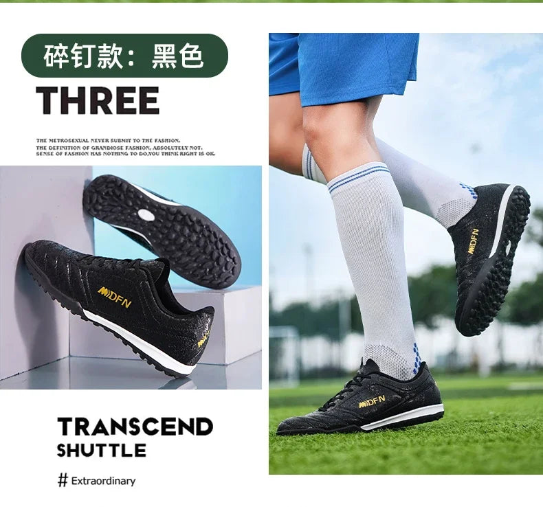 New Men's Football Boots Match Professional Sneakers Non-slip Soccer Shoes Outdoor Drop Shipping Unisex Training Sport Futsal