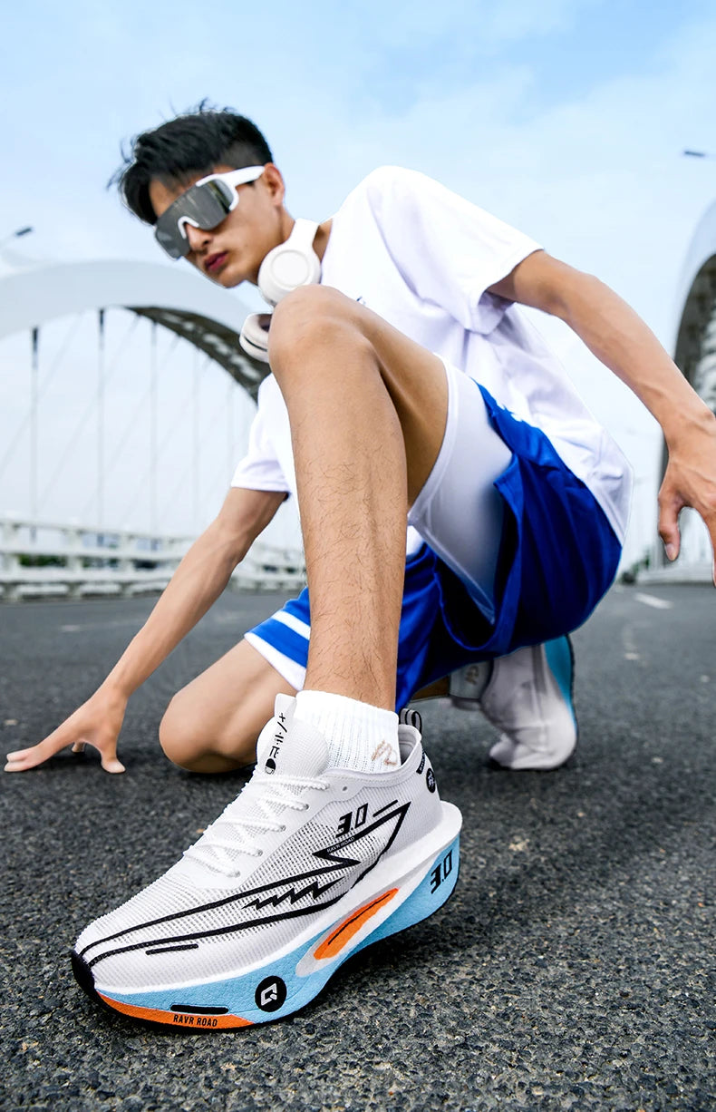 Running Shoes Specialty Men Marathon Sports Carbon Plate Breathable Ultralight Women Comfortable Athletic Cushion Stability Sneakers