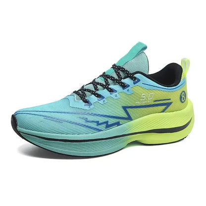 Brand Men's Carbon Plate Running Shoes, Soft Cushion, Shock Absorbing Sports Shoes, Unisex Sneakers, Light Anti-Slip Training Shoes