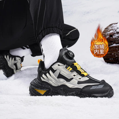 Men's Boots 2025 New Winter Slippers Warm Men Shoes Waterproof Non-Slip Plush Sneakers Male Tennis Shoes Boots Men Sneakers Winter