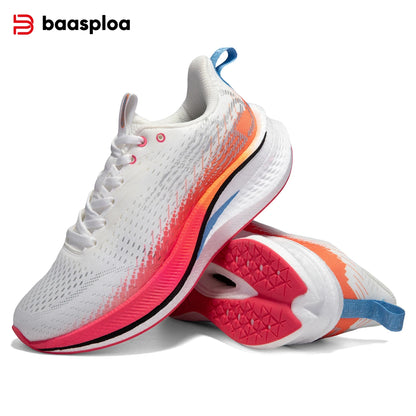 Pantofi de alergare Baasploa pentru bărbați, cu placă de carbon, amortizare profesională, antiderapant, adidași casual pentru femei, respirabili, pentru jogging și sport