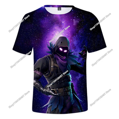 Fortnite Boys Clothes T-Shirt Victory Hero Child Kids T-shirt Battle Royale 3D Girls Short Sleeve Tees T-shirt