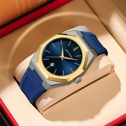 Luxury Quartz Wristwatch Silicone Strap reloj hombre Sport Watch for Man Fashion Date Original Waterproof Clock