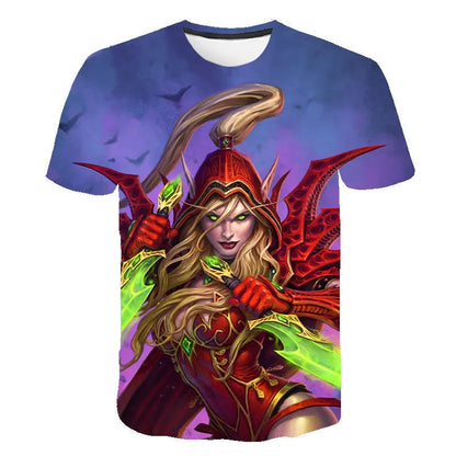 New Game World Of Warcraft 3D Printed T-shirt Men Women Fashion Streetwear O-Neck T Shirt Harajuku Oversized Tees Tops