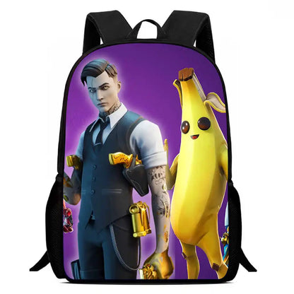 Kids School Backpack Cartoon Fortnite Bags for Girls Boys Durable Lightweight Large Capacity Breathable