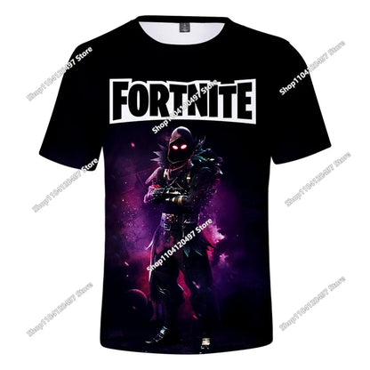 Fortnite Boys Clothes T-Shirt Victory Hero Child Kids T-shirt Battle Royale 3D Girls Short Sleeve Tees T-shirt