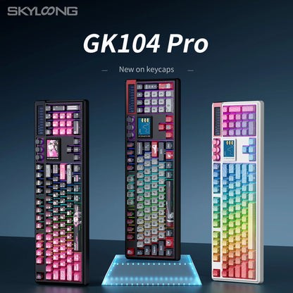 SKYLOONG GK104 Pro Wireless Mechanical Keyboard 100% Custom Keyboard Hot-Swapp Low-noise Switch for PC Gamer office Accessoies