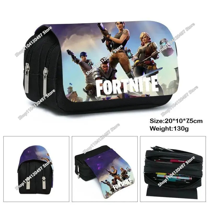 Fortnite Wallets for Kids Anime Fortnite Wallet Cartoon Card Holder Bag Leather Short Purse Fashion Folded Purses Boys Gift