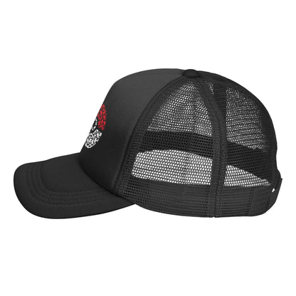 Pikachu Pokeball Mesh Baseball Cap Unisex Fitted Sun Hat Pokemoned  Hat Adjustable Snapback Caps Golf Hats Summer Trucker Caps