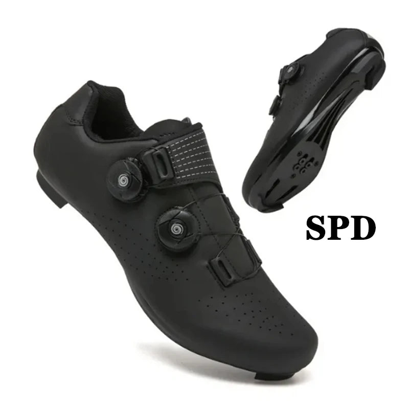 New Cycling Shoes Men's Self-Locking Racing Road Cycling Sports Shoes Lockless Training Shoes Women's SPD Cleats Cycling Shoes