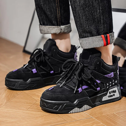 Men's Sneakers, Male Tennis Luxury Shoes, Men's Casual Trainer, Race Breathable Fashion Loafers Running Shoes for Men