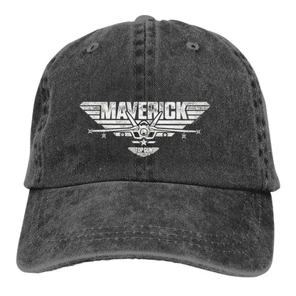 Daugiaspalvė kepurė su snapeliu vyrams ir moterims, kaubojaus kepurė „Top Gun Maverick“ su „Jet“ logotipu centre, beisbolo kepurės su individualizuotu snapeliu, apsauginės kepurės