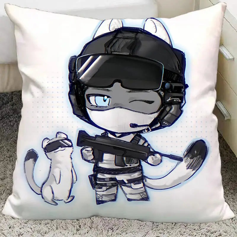 Anime Call of Duty Ghost Keegan Konig Cosplay 45CM Throw Pillows Soft Waist Sofa Cushion Throw Bedroom Pillows