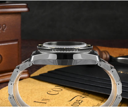 San Martin 44mm Men's Diver Watch Vintage MM300 Gilt Dial Sport NH35 Automatic Mechanical Sapphire Waterproof 300M C3 Lume SN0087
