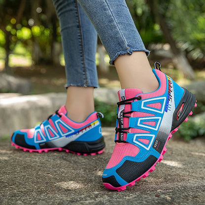 Hiking Shoes Women's Outdoor Hiking Sports Shoes, Non-Slip Hunting Tactical Shoes, Breathable Lace-Up Climbing Shoes, Cycling