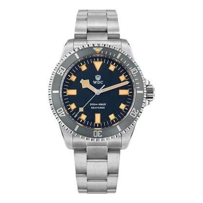 Watchdives WD5513Q 40mm Quartz Diver Watch VH31 Sweep Second Sapphire 200m Waterproof Steel Bracelet BGW9 Lume Mens Watch