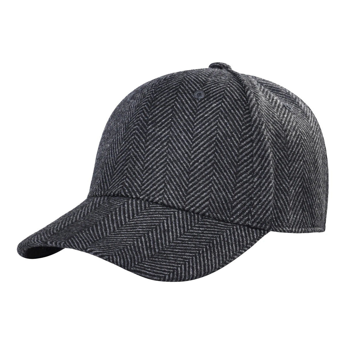 BOTVELA Șapcă de baseball din lână tweed pentru bărbați, stil casual, moale, ajustabilă, fără structură