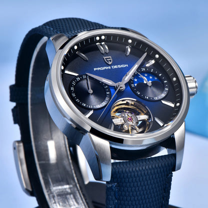 PAGANI DESIGN 2026 Men Mechanical Watch E3255Y 41mm Sapphire Crystal Stainless Steel Calendar Waterproof Reloj Hombre