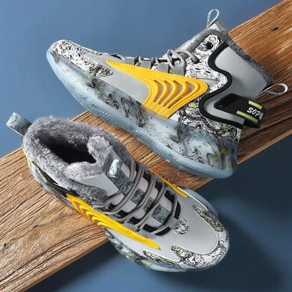Men's Boots 2025 New Winter Slippers Warm Men Shoes Waterproof Non-Slip Plush Sneakers Male Tennis Shoes Boots Men Sneakers Winter