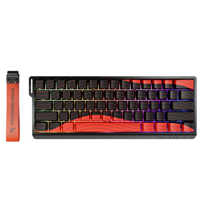 ATTACK SHARK x MAMBASNAKE X60 HE 8K Rapid Trigger Keyboard Magnetic Switch, Tri-Mode Connection, 0.01mm Rapid Trigger Accuracy