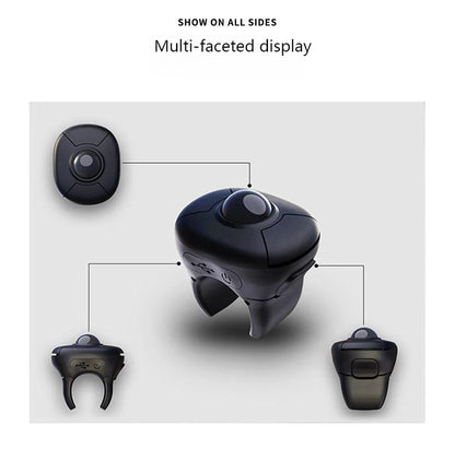 New Trackball Finger Ring Mouse 2.4G+Bluetooth Wireless Remote Control Mice For Short Video/PPT Speech/In-Vehicle Display Screen
