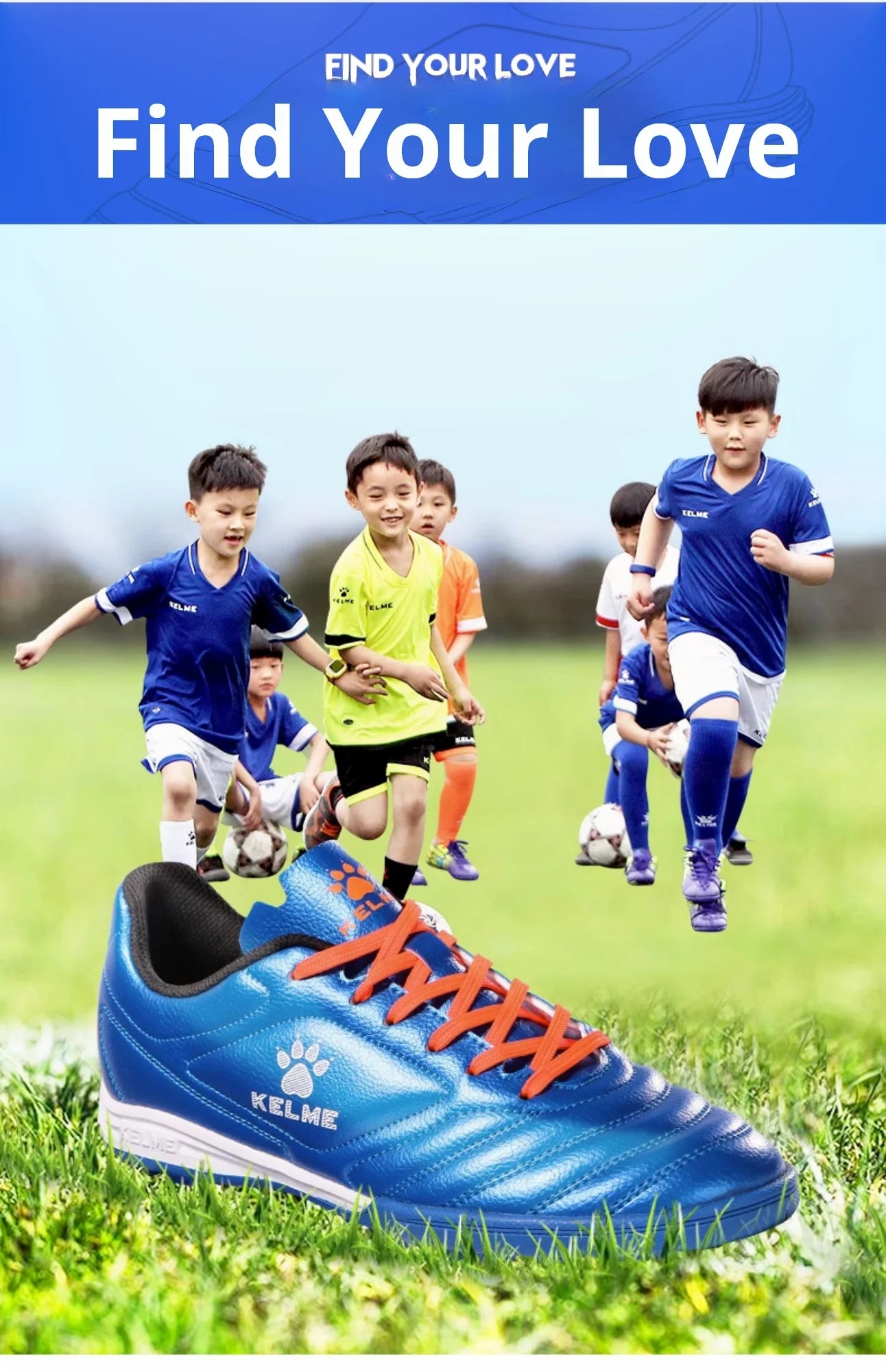 Kelme Tf Broken Nail Football Shoes, Adult Youth Non-Slip Football Shoes, Artificial Grass Five-a-Side Game Football Shoes Sports
