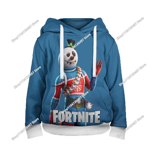 Game Fortnite Cosplay Hoodies Children's Adult Unisex Sweatshirt Pullover Hoodies Coat Casual Uniforms Halloween Outfits