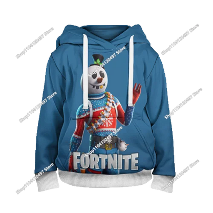 Game Fortnite Cosplay Hoodies Children's Adult Unisex Sweatshirt Pullover Hoodies Coat Casual Uniforms Halloween Outfits