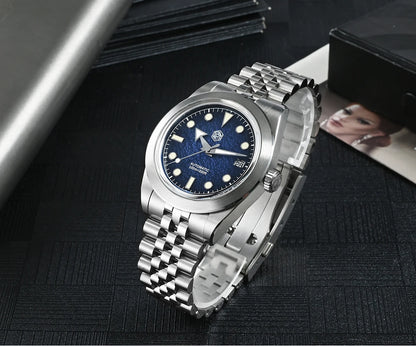 San Martin New 39mm Sport Watch Enamel Dial NH35 Automatic Mechanical Men Dress Watch Sapphire Waterproof 100m Luminous SN0053