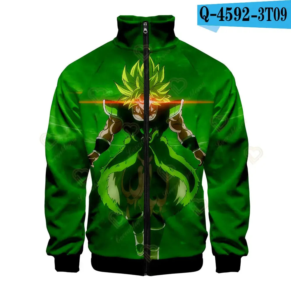 Dragon Ball 3D Print Zipper Hoodie Cool Fashion Men/Women/Kids Long Sleeve Hoodies Sweatshirt Casual Cosplay Jacket Clothes, Produit gaming premium Fraquane