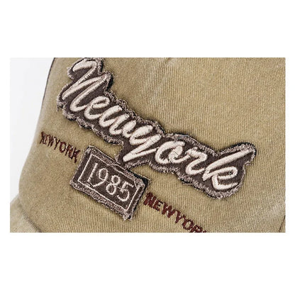 Baseballkeps i 6 färger – ny unisexmodell med tvättad, sliten look och hantverksmässig patch samt 3 broderimönster