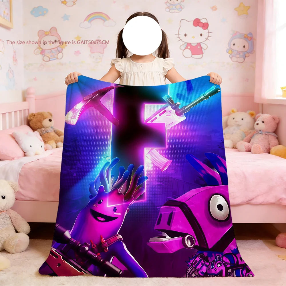 Game Cool F-Fortnite Blanket For Soft Throw Blanket for Picnic Bed Sofa Home Bedroom Cozy Warm Comfortable