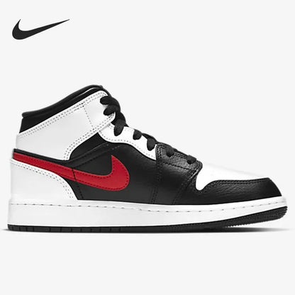 Nike originalne AIR JORDAN 1 muške sportske košarkaške cipele srednje visine s amortizacijom 554724-075